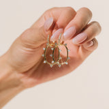 Circa Oval Drop Hoop Earrings