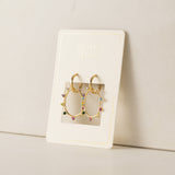 Circa Oval Drop Hoop Earrings