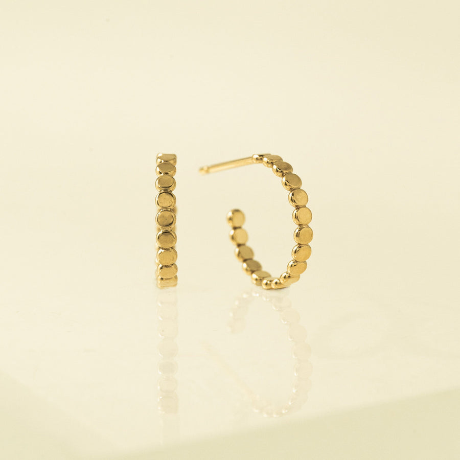 Cleo Gold-Filled Post Hoop Earrings