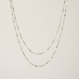 Cleo Layered Necklace Silver