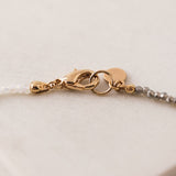 Cora Beaded Necklace Stone/White
