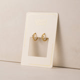 Cosmos Star Huggie Hoop Earrings