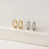 Cosmos Star Huggie Hoop Earrings