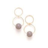 Countdown Drop Earrings Grey