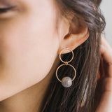 Countdown Drop Earrings Grey