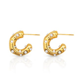 Cove Pearl Hoop Earrings