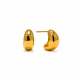 Crest Dome Hoop Earrings