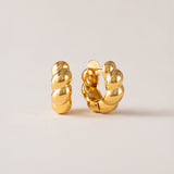 Croissant Puff Hoop Earrings