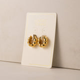 Croissant Puff Hoop Earrings