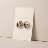 Croissant Puff Hoop Earrings