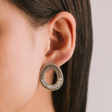 Curva Front Facing Hoop Earrings