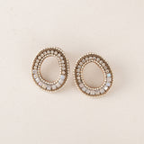 Curva Front Facing Hoop Earrings