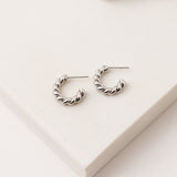 Dawson Hoop Earrings Silver