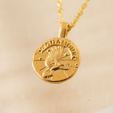 Dove Coin Necklace