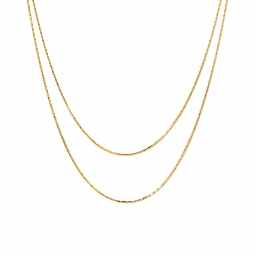 Dion Layered Necklace Gold