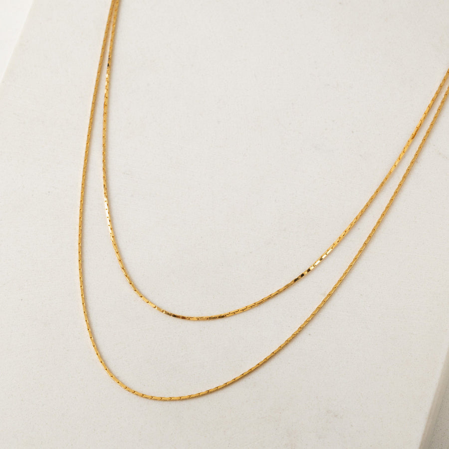 Dion Layered Necklace Gold