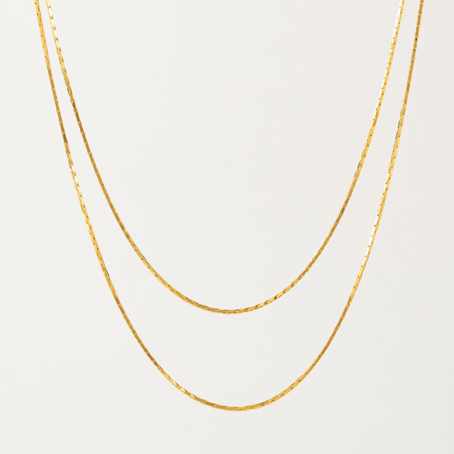 Dion Layered Necklace Gold