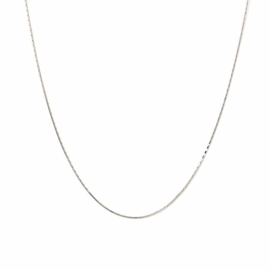 Dion Long Necklace Silver