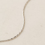 Dion Long Necklace Silver