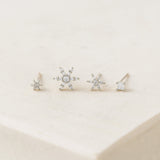 Etoile Ear Stack Earrings Silver