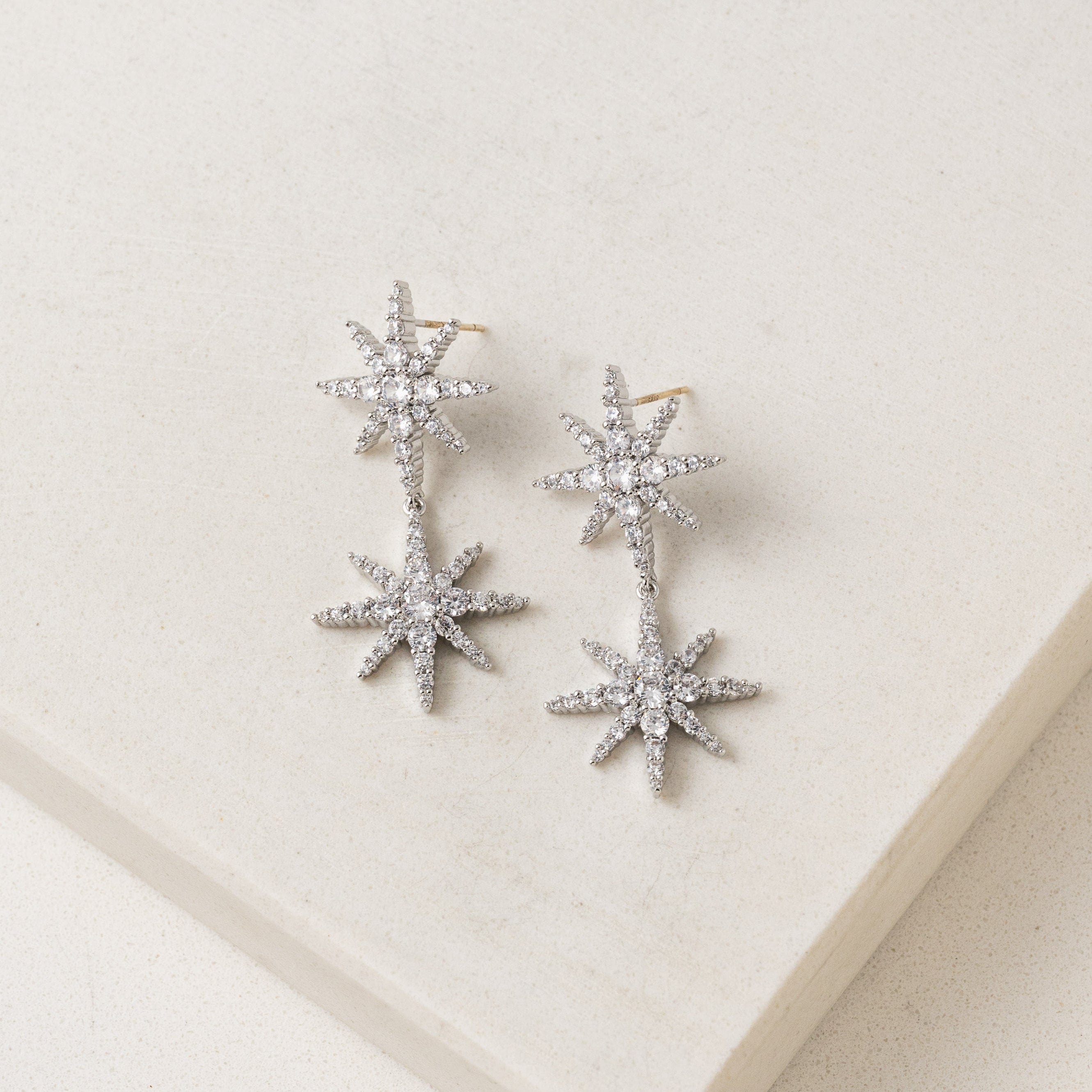 Etoile Duet Star Drop Earrings