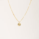 Everly Circle Necklace Gold