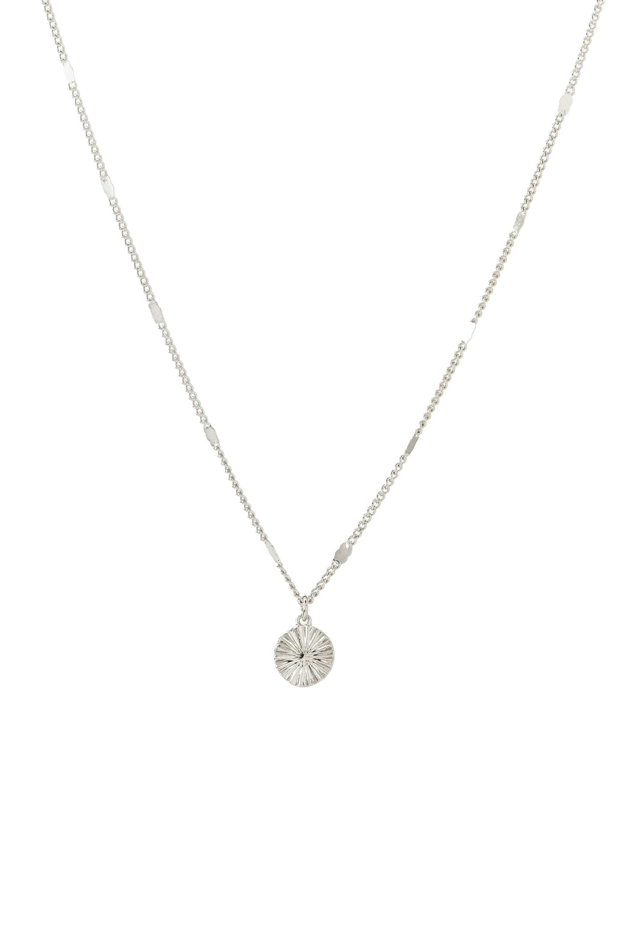 Everly Circle Necklace Silver
