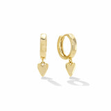 Everly Heart Huggie Hoop Earrings