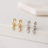 Everly Heart Huggie Hoop Earrings