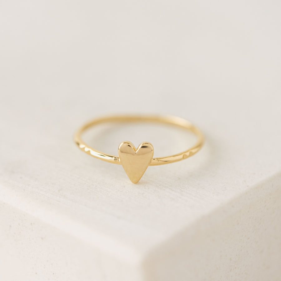 Everly Heart Ring Gold