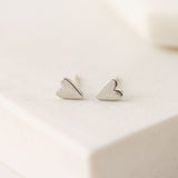 Everly Heart Stud Earrings