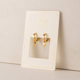 Everly Heart Huggie Hoop Earrings