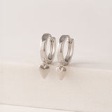 Everly Heart Huggie Hoop Earrings