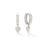 Everly Heart Huggie Hoop Earrings