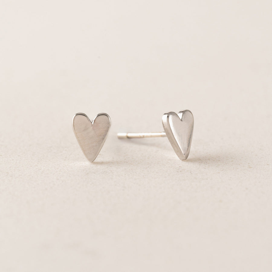 Everly Heart Stud Earrings