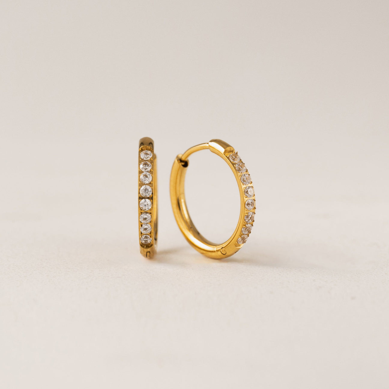 EVIE 15MM HOOPS - GOLD main image 1