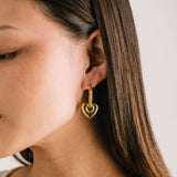 Flirt Heart Hoop Earrings