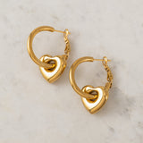 Flirt Heart Hoop Earrings