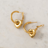 Flirt Heart Hoop Earrings