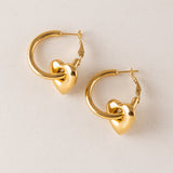 Flirt Heart Hoop Earrings