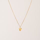Fluted Heart Necklace