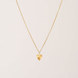 Fluted Heart Necklace