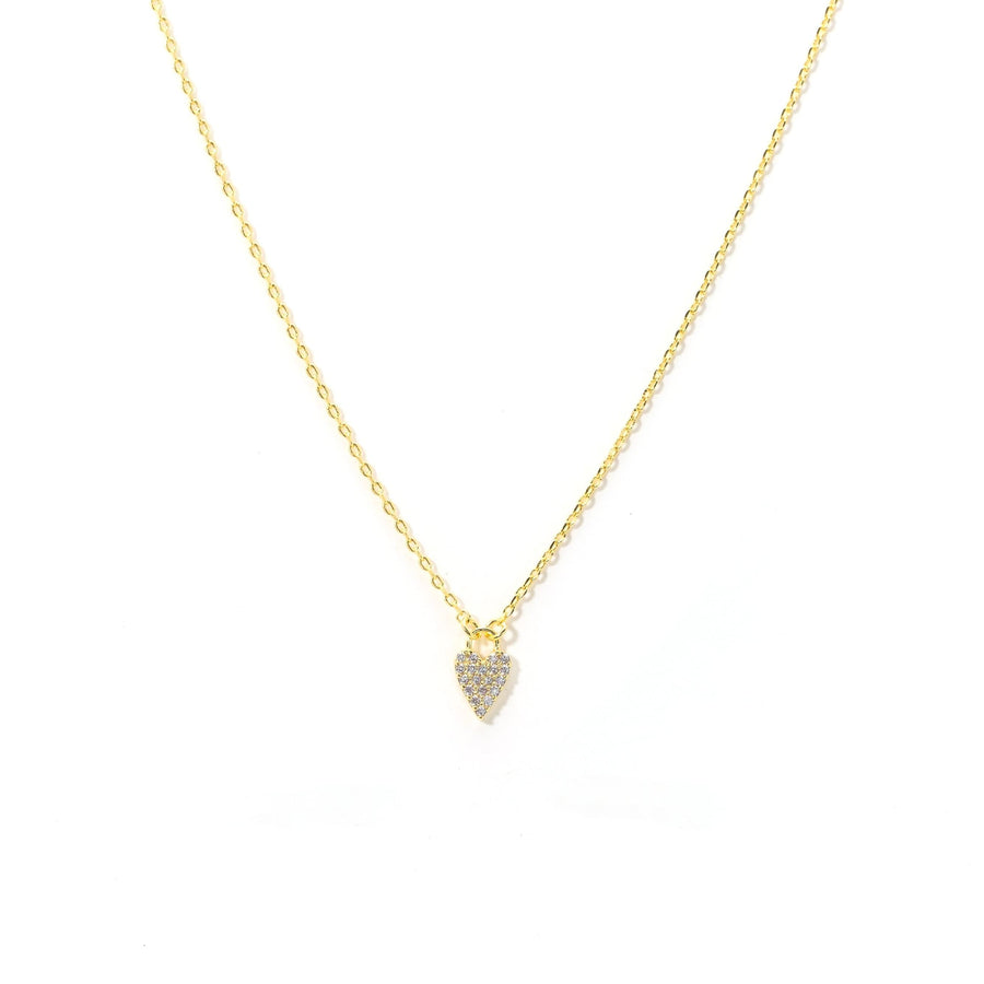 Flutter Heart Necklace Gold