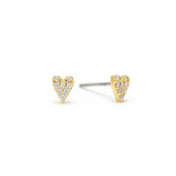 Flutter Heart Stud Earrings