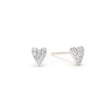 Flutter Heart Stud Earrings