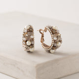 Gardenia Hoop Earrings