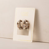Gardenia Hoop Earrings