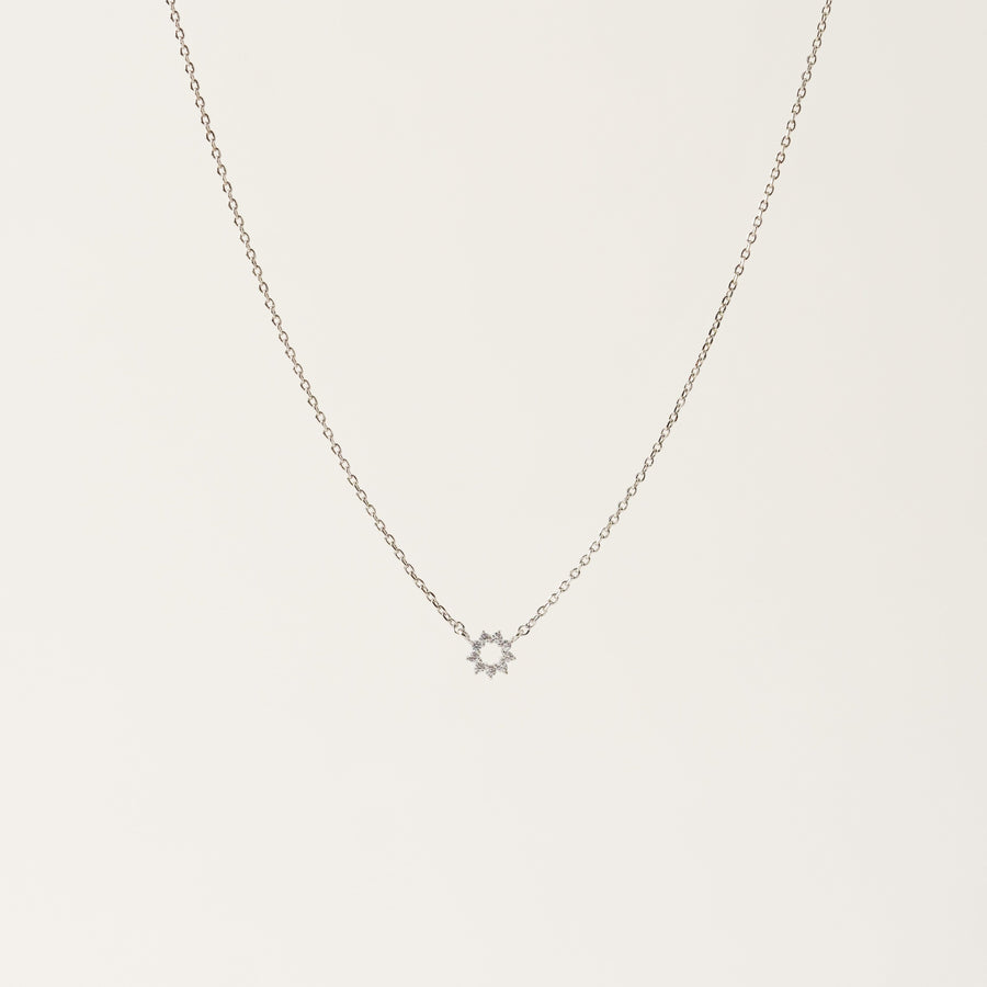 Halo Mini Necklace Silver