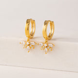Harlowe Huggie Hoop Earrings