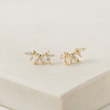 Holly Climber Earrings Gold